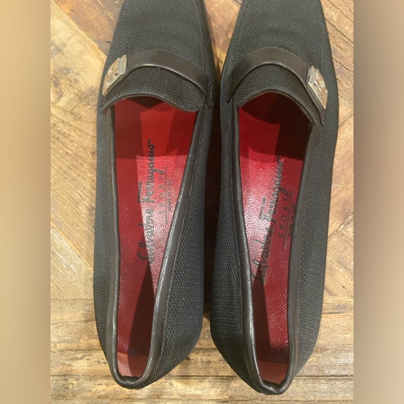 SALVATORE FERRAGAMO Women’s Sport Square Toe Low Heel Loafers - Picture 3 of 8